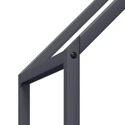vidaXL brændestativ 60x25x90 cm koldvalset stål antracitgrå