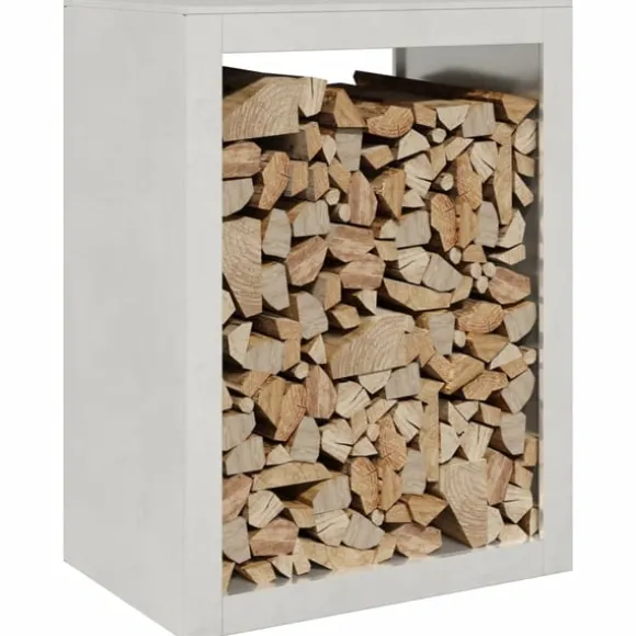 vidaXL brændestativ 60x40x80 cm rustfrit stål
