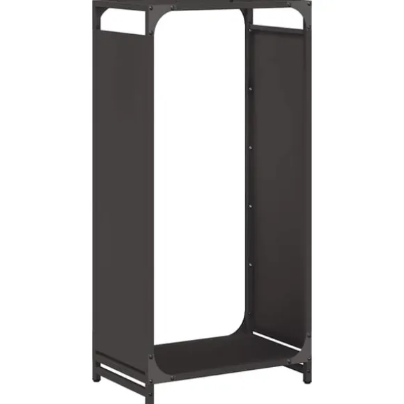 vidaXL brændestativ 44x28x90 cm koldvalset stål sort