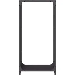 vidaXL brændestativ 44x28x90 cm koldvalset stål sort