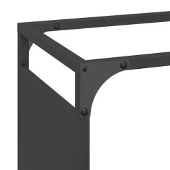 vidaXL brændestativ 44x28x90 cm koldvalset stål sort