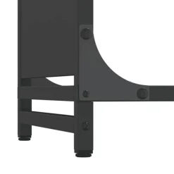 vidaXL brændestativ 44x28x90 cm koldvalset stål sort