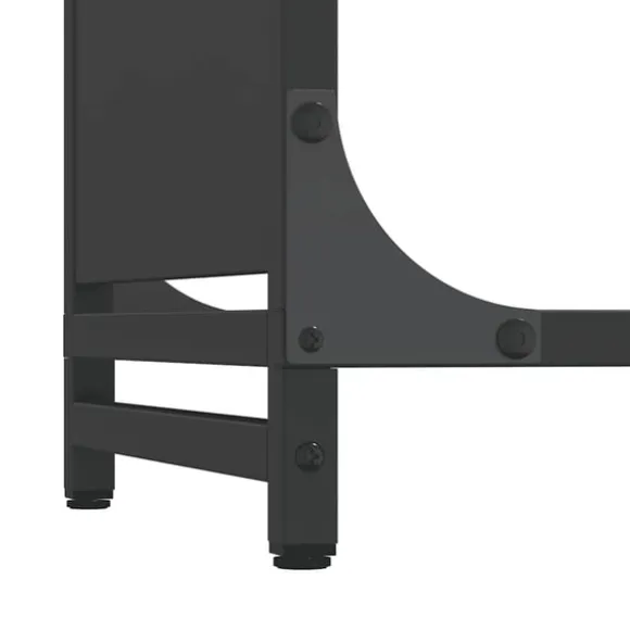 vidaXL brændestativ 44x28x90 cm koldvalset stål sort