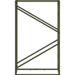 vidaXL brændestativ 60x25x100 cm koldvalset stål olivengrøn