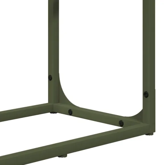 vidaXL brændestativ 60x25x100 cm koldvalset stål olivengrøn