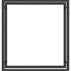 vidaXL brændestativ 80x28x86 cm stål matsort - Brændekurve