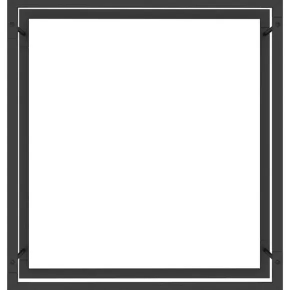 vidaXL brændestativ 80x28x86 cm stål matsort - Brændekurve