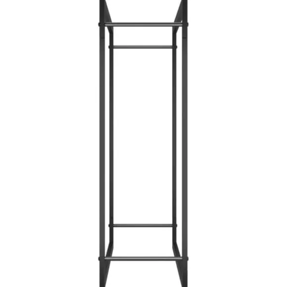 vidaXL brændestativ 80x28x86 cm stål matsort - Brændekurve