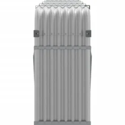 vidaXL brændestativ 300x45x100 cm galvaniseret stål lysegrå - Brændekurve