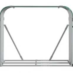 vidaXL brændestativ 120x45x100 cm galvaniseret stål grøn - Brændekurve