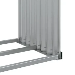 vidaXL brændestativ 120x45x100 cm galvaniseret stål grøn - Brændekurve