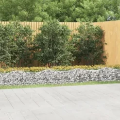 vidaXL buet gabion-højbed 600x50x50 cm galvaniseret jern - Plantekrukker