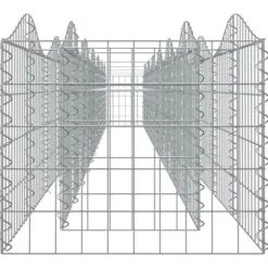 vidaXL buet gabion-højbed 600x50x50 cm galvaniseret jern - Plantekrukker