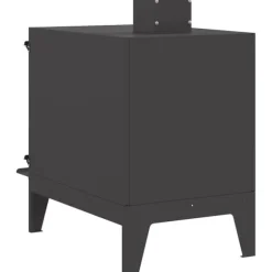vidaXL Campingkomfur Sort 35 x 50 x 60 cm Koldvalset stål