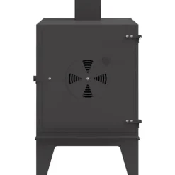 vidaXL Campingkomfur Sort 35 x 50 x 60 cm Koldvalset stål