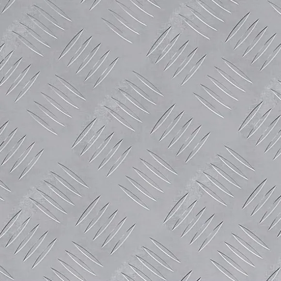 vidaXL Checker plader 4 pcs Sølv 30 x 30 cm Aluminium