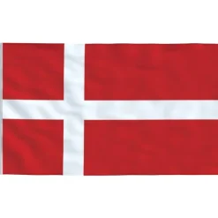 vidaXL Danmark flag og flagstang 6,23 m aluminium