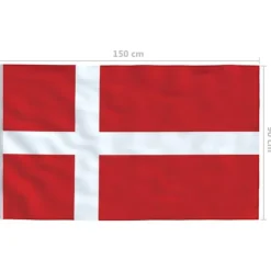 vidaXL det danske flag 90x150 cm