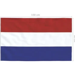 vidaXL det hollandske flag 90x150 cm - Flag & vimpler