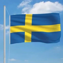 vidaXL det svenske flag 90x150 cm - Flag & vimpler
