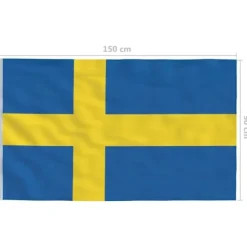 vidaXL det svenske flag 90x150 cm - Flag & vimpler
