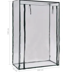 vidaXL drivhus 102 x 52 x 150 cm - Drivhuse