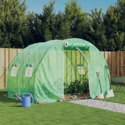 vidaXL drivhus med stålstel 6 m² 3x2x2 m grøn - Drivhuse