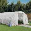 vidaXL drivhus med stålstel 18 m² 6x3x2 m hvid - Drivhuse