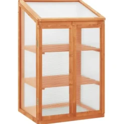 vidaXL drivhus 60x45x100 cm fyrretræ - Drivhuse
