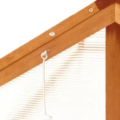 vidaXL drivhus 114x80x50 cm fyrretræ brun - Drivhuse