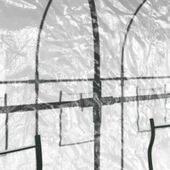 vidaXL drivhus 160x400x190 cm PVC og pulverlakeret stål transparent - Drivhuse