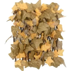 vidaXL espalier med kunstige ahornblade 180x30 cm udvidelig orange - Havehegn
