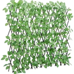 vidaXL espalier med kunstig vedbend 180x65 cm udvidelig grøn - Havehegn