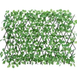 vidaXL espalier med kunstig vedbend 180x65 cm udvidelig grøn - Havehegn