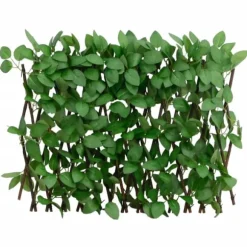 vidaXL espalier med kunstig vedbend 180x30 cm udvidelig grøn - Havehegn