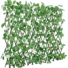 vidaXL espalier med kunstig vedbend 186x30 cm udvidelig grøn - Havehegn