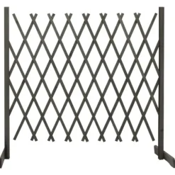 vidaXL espalier til haven 180x100 cm massivt fyrretræ grå - Havehegn