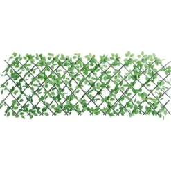 vidaXL espalierer med kunstig vedbend 5 stk. 180x65 cm udvidelig grøn - Havehegn