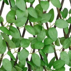 vidaXL espalierer med kunstig vedbend 5 stk. 180x65 cm udvidelig grøn - Havehegn