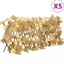 vidaXL espalierer med kunstige ahornblade 5 stk. 180x30 cm orange - Havehegn