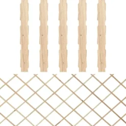 vidaXL espalierhegn 5 stk. 180x80 cm massivt fyrretræ - Havehegn