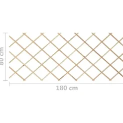 vidaXL espalierhegn 5 stk. 180x80 cm massivt fyrretræ - Havehegn