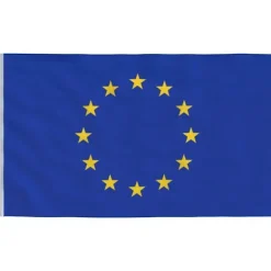 vidaXL Europaflag og flagstang 6,23 m aluminium - Flag & vimpler