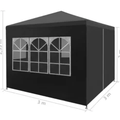 vidaXL festtelt 3 x 3 m antracitgrå - Festtelte & havepavilloner