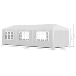 vidaXL festtelt 3 x 9 m hvid - Festtelte & havepavilloner