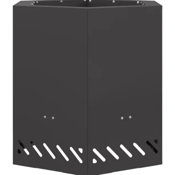 vidaXL Fire Pit Black 48 x 48 x 51 cm Cold-rolled steel