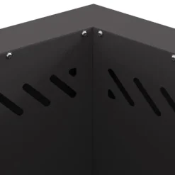 vidaXL Fire Pit Black 48 x 48 x 51 cm Cold-rolled steel