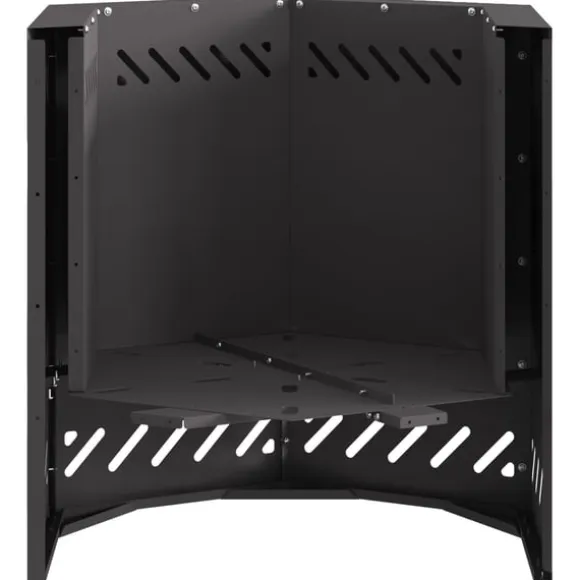 vidaXL Fire Pit Black 48 x 48 x 51 cm Cold-rolled steel