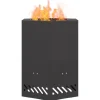 vidaXL Fire Pit Black 38 x 38 x 51 cm Cold-rolled steel