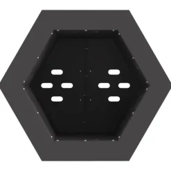 vidaXL Fire Pit Black 38 x 38 x 51 cm Cold-rolled steel